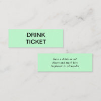 Entradas simples de Boda Green recién casadas