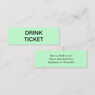 Entradas simples de Boda Green recién casadas