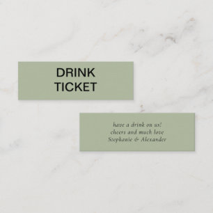 Entradas simples de Boda Green recién casados