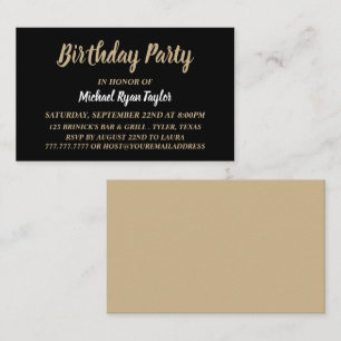 Entradas simples y modernas para la fiesta de cump