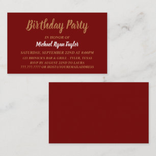 Entradas simples y modernas para la fiesta de cump