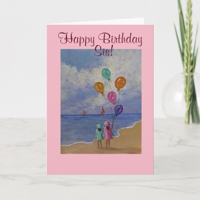 Entre hermanas, tarjeta de cumpleaños (Anverso)