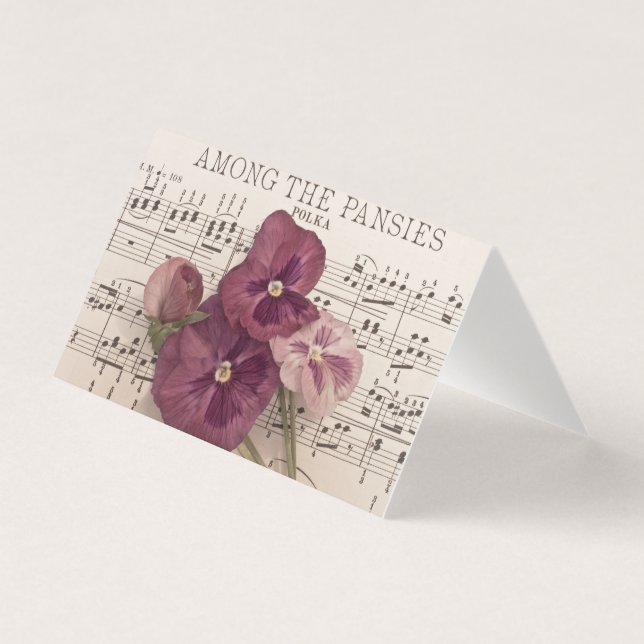 Entre la tarjeta Pansies (Anverso)