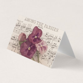 Entre la tarjeta Pansies