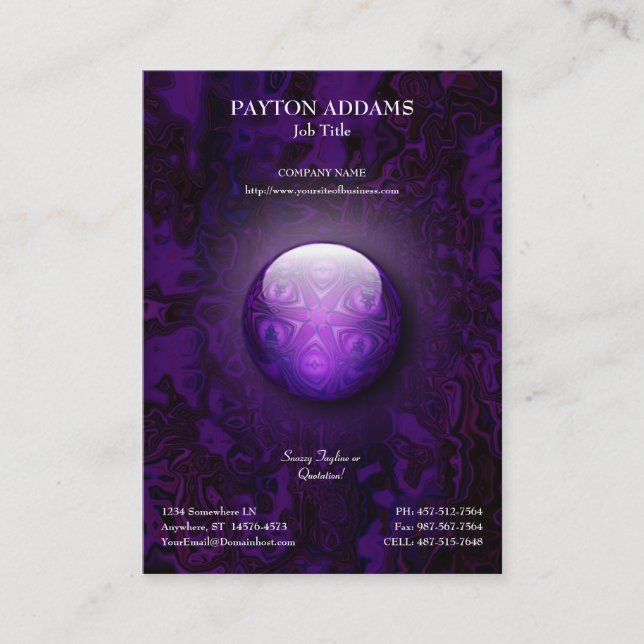 Entrecruce la joya - tarjeta de visita vertical (Anverso)