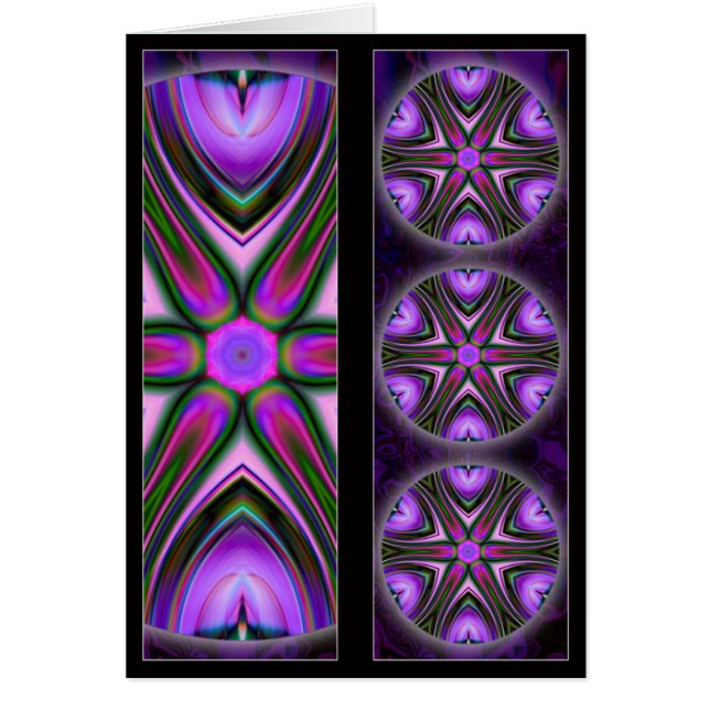 Entrecruce la tarjeta de la señal de la mandala (Frente)