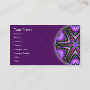 Entrecruce la tarjeta de visita de la mandala