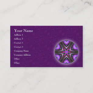 Entrecruce la tarjeta de visita de la mandala