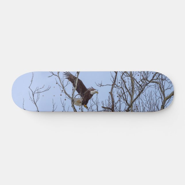 Entrega de cena de pescado pintada en skateboard (Horz)