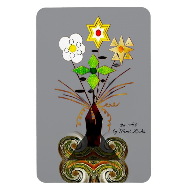 "Entrega de flores" (4 x 6 Flexible) Imán (Vertical)