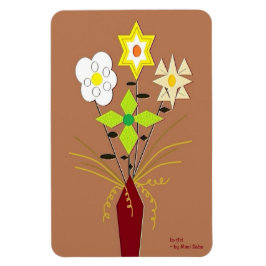 "Entrega de flores" 4 x 6 Imán de fotografía flexi