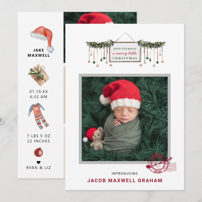 Entrega del Polo Norte | Anuncio de nacimiento de  (Anverso / Reverso)