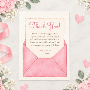 Entrega Especial Tarjeta de agradecimiento para Ba