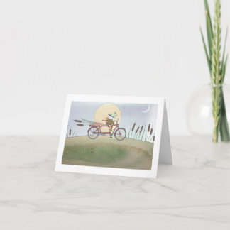 Entrega Especial - Tarjeta de Rana en Bicicleta