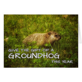 Entregar el regalo de la tarjeta Groundhog de este