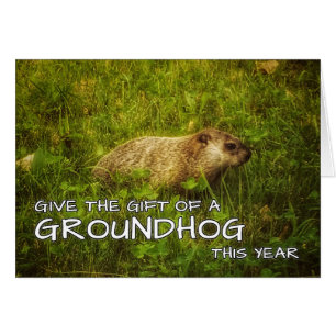 Entregar el regalo de la tarjeta Groundhog de este