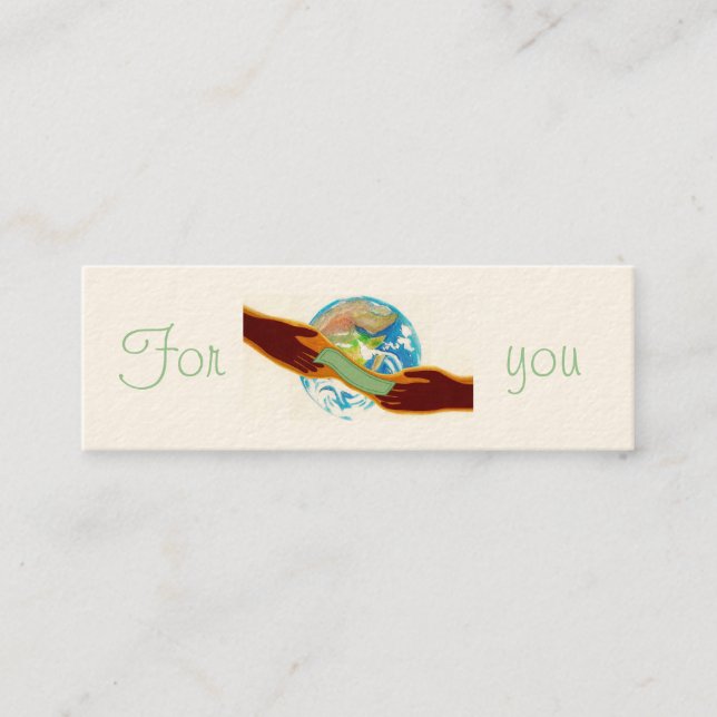 Entregar tarjetas de ausencia, dar la mano frente  (Anverso)