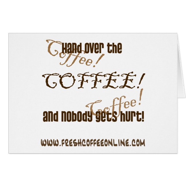 Entregue el café (Anverso (Horizontal))