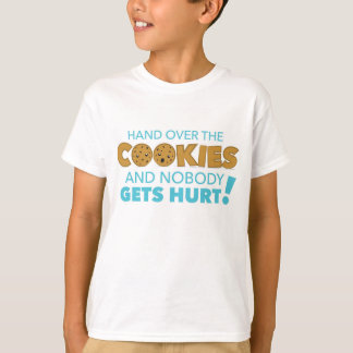 Entregue la camiseta de las galletas