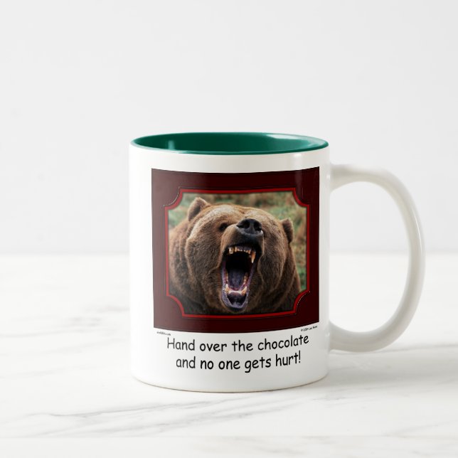 "Entregue taza del oso del chocolate" (Derecha)