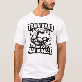 Entrena Duro Permanece Humilde – Camiseta de Menta