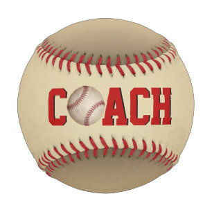 Entrenador De Béisbol Con Pelota En Sepia