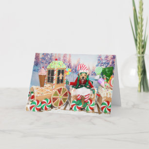 Entrenador de dulces de Navidad de Golden Retrieve