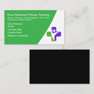 Entrenador De Fitness Y Capacitación Tarjetas De N