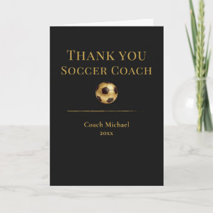 Entrenador de Fútbol Elegante Agradecimiento al Eq