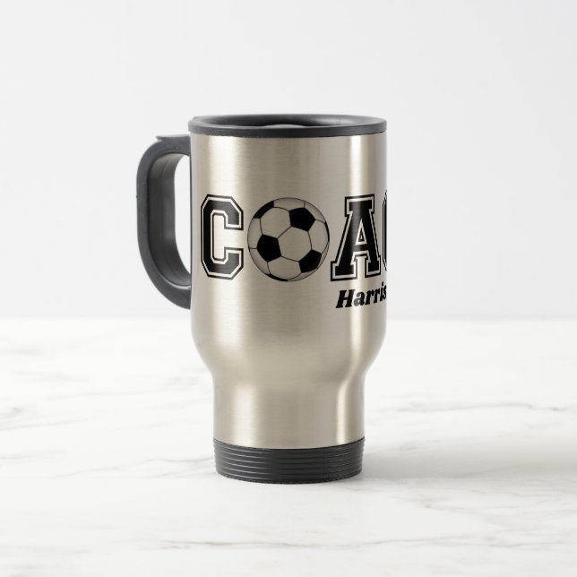 Entrenador de fútbol gracias regalo tazas de té (Anverso izquierdo)