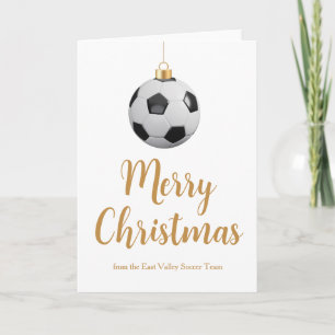 Entrenador de fútbol personalizado Feliz Navidad F