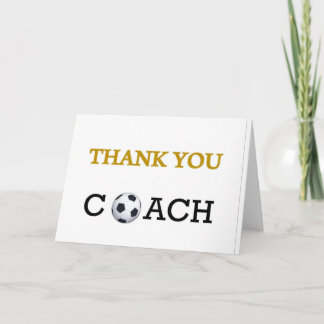 Entrenador de fútbol Tarjeta de agradecimiento