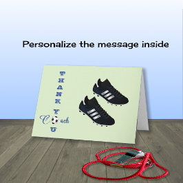 Entrenador de fútbol tarjeta deportiva moderna de 