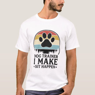 Entrenador de Perros Hago que se Sienten Camiseta 