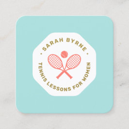 Entrenador de tenis para la tarjeta de visita de W