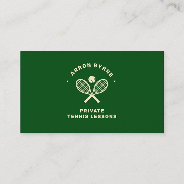 Entrenador de tenis Raspas cruzadas Tarjeta de pre (Anverso)
