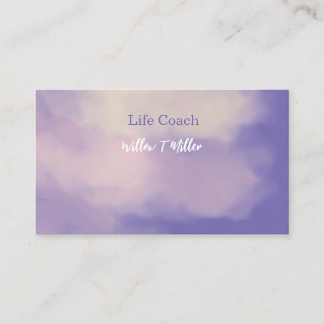 Entrenador de vida, Reiki, Healer, Yoga, tarjetas  (Anverso)