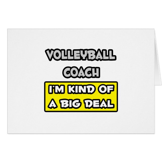 Entrenador de voleibol... Soy una especie de gran  (Anverso (Horizontal))