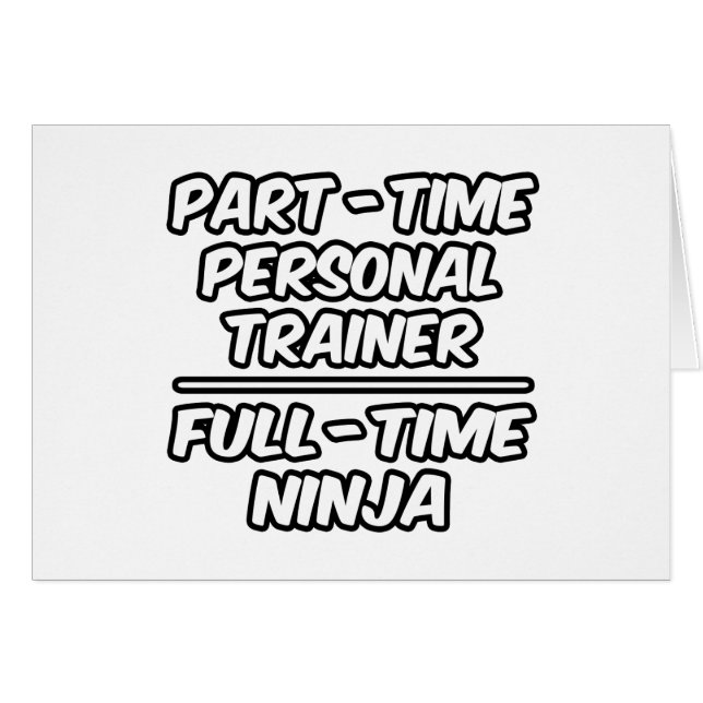 Entrenador personal a tiempo parcial Ninja (Anverso (Horizontal))