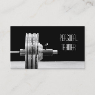 Entrenador personal, tarjeta de presentación para