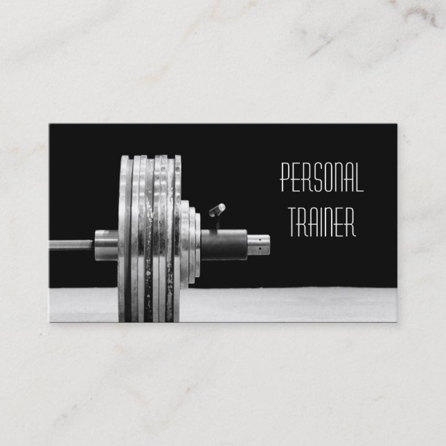 Entrenador personal, tarjeta de presentación para  (Anverso)