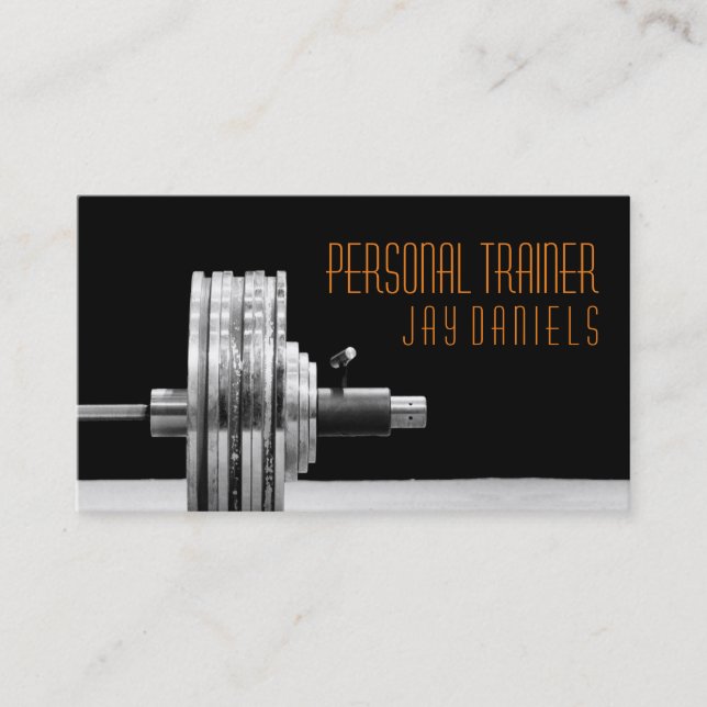 Entrenador personal, tarjeta de visita Fitness (Anverso)