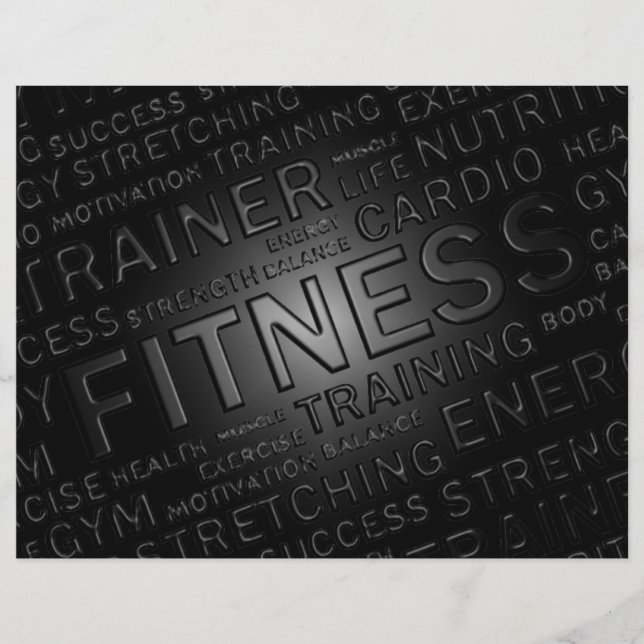 Entrenador personal y volante del gimnasio (Frente)