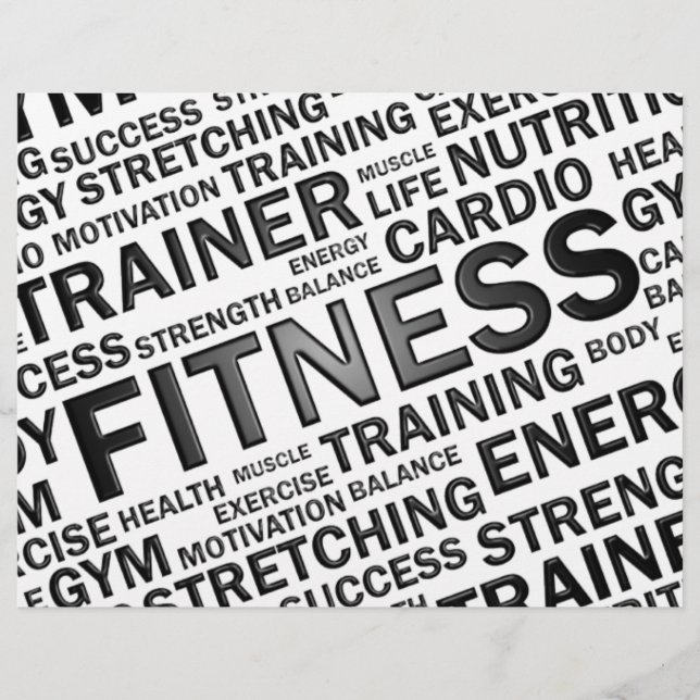 Entrenador personal y volante del gimnasio (Frente)