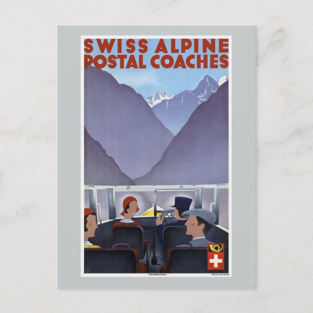 Entrenadores postales alpinos suizos Suiza (Anverso)