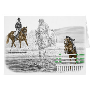 entrenamiento combinado de los caballos de tres