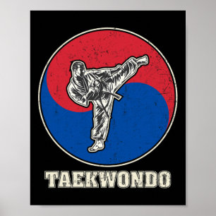Entrenamiento de Arte Marcial de Taekwondo Kickbox