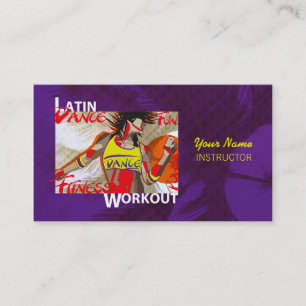 ENTRENAMIENTO LATINO de la DANZA - tarjeta de