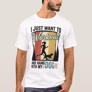 Entrenar con mi perro Diseño de camiseta vintage p