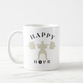 Entretenimiento en un café con taza feliz hora div